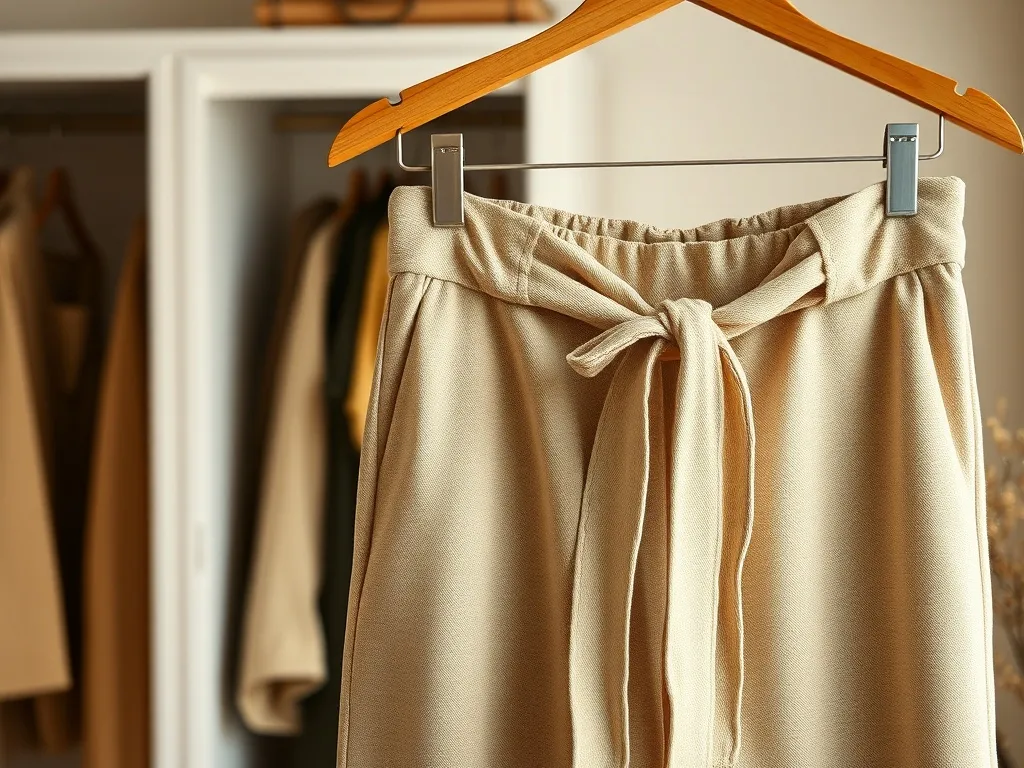 Spodnie wiązane w pasie – nowa wersja klasyki